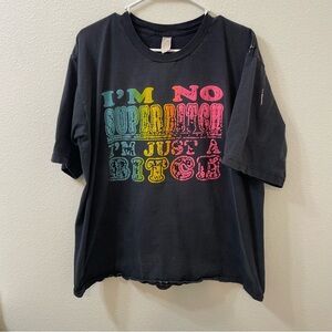 Super B shirt black vintage large